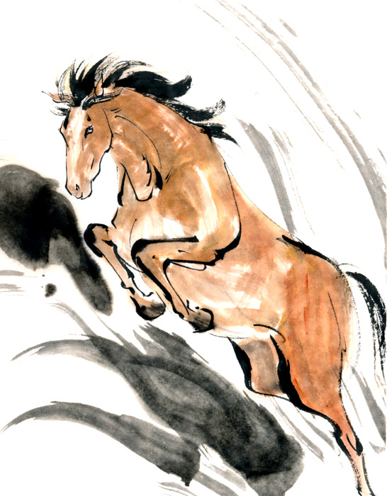馬の絵 - 絵画/タペストリ